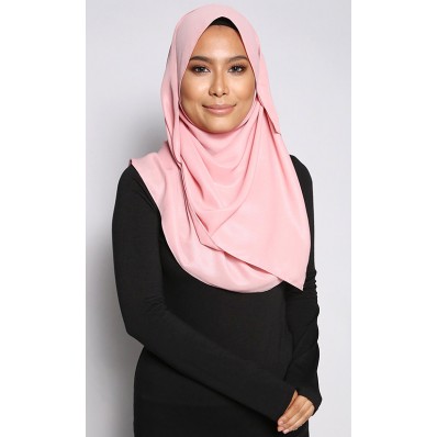 Salma Metallic Chiffon Shawl in Pink