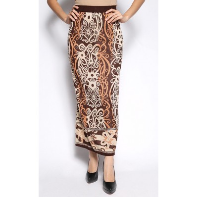 Skirt in Brown and Nude