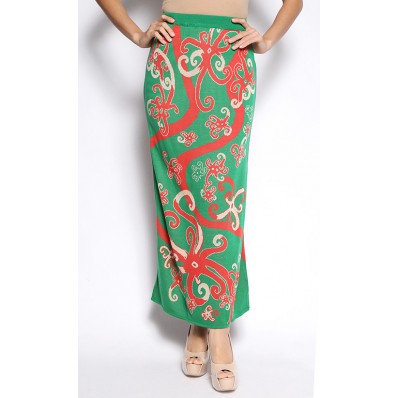 Skirt in Green and Orange