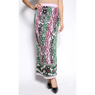 Skirt in Pink and Green