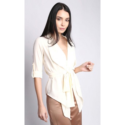 Melor Wrap Top in Yellow