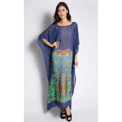 Long Kaftan in Blue