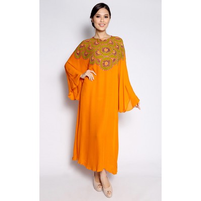 Long Kaftan in Orange