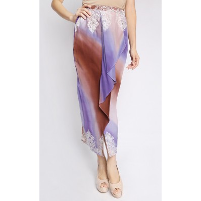Peony Pareo Skirt in Purple