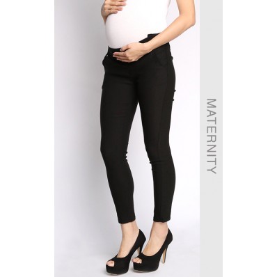 Slim Skinny Super Stretch Pants in Black
