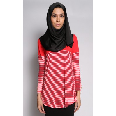 Basic Asymmetrical Top in Red