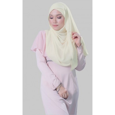 Duhaa Instant Shawl in Cream