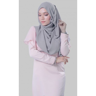 Duhaa Instant Shawl in Silver