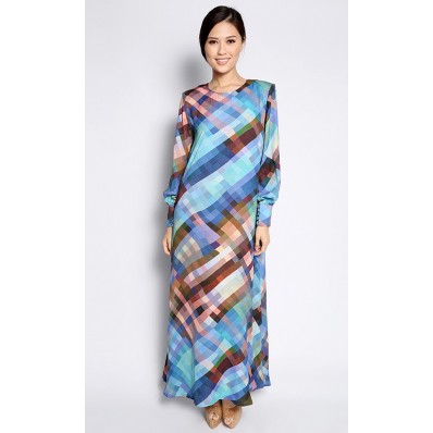 Safira Jubah in Blue