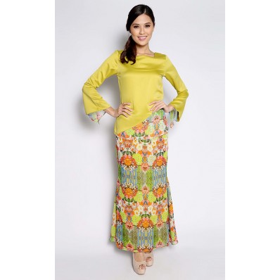 The Amelina Suit in Lime Green