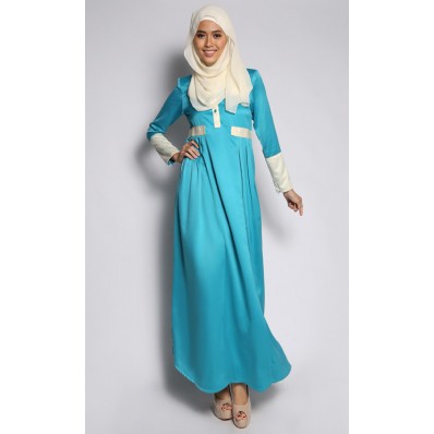 Sufi Pleated Jubah in Sky Blue