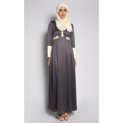 Sufi Pleated Jubah in Grey