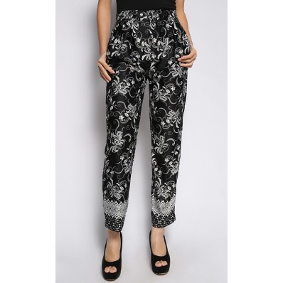 Melati Batik Pants in Black