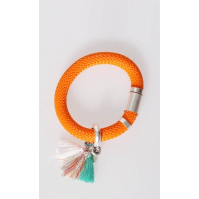 Hermia Tassel Bracelet in Orange 