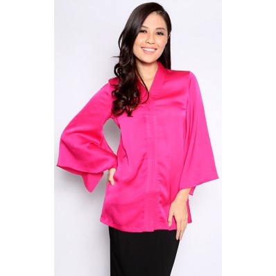 Kimono Kebaya Top in Fuchsia