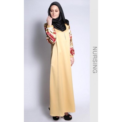 Da Vincci Abaya in Mustard