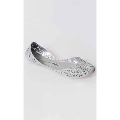 Melissa Campana Zig Zag in Silver Glitter