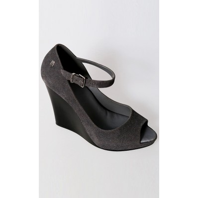 Melissa Prism II in Grey Flocked