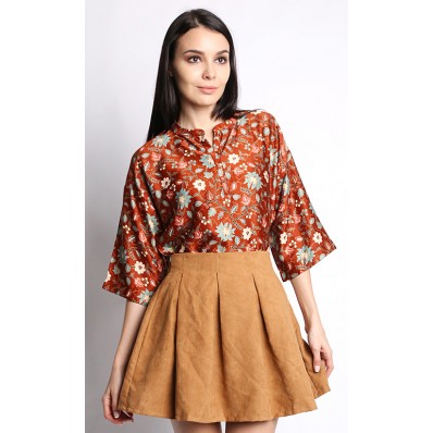Azalea Top in Brown