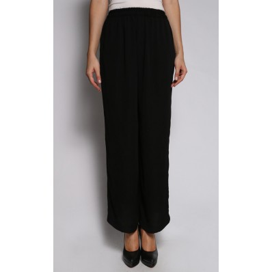 Tasha Plain Palazzo in Black