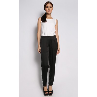 Two Colour Jumpsuit in Black and White