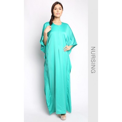 Plain Kaftan in Teal
