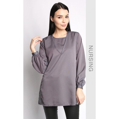 Eriessa Cinderella Top in Grey
