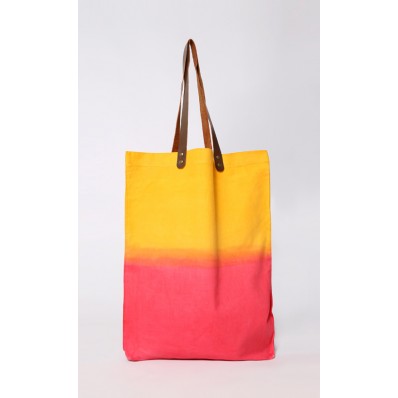 Ombre Tote Bag in Yellow and Red