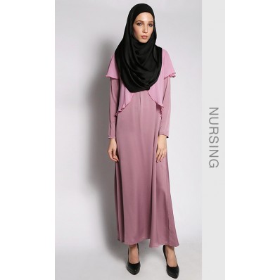 Sabrina Maxi Dress in Dusty Pink