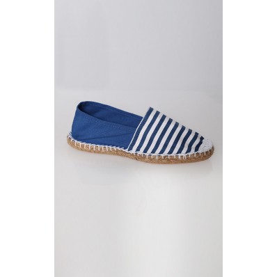 Striped Shoes in Blue and White