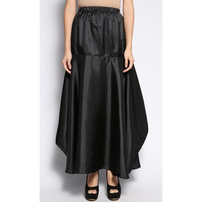 Ratna Shantung Skirt in Black