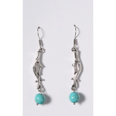 Ranting Earrings in Turquoise