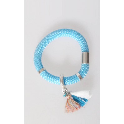 Egeus Tassel Bracelet in Baby Blue 