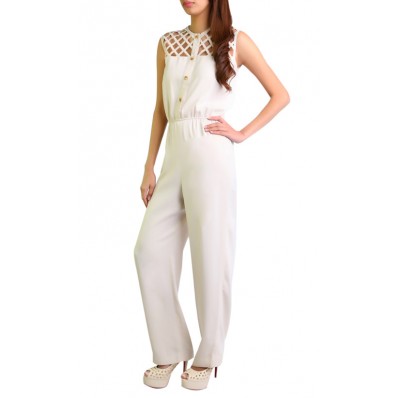 Faith Jumpsuit in White