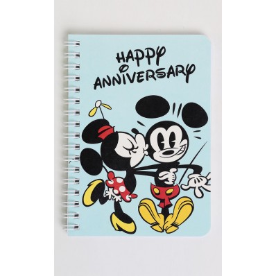 HAPPY ANNIVERSARY Notebook in Baby Blue