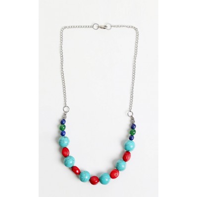 Rekan Stone Necklace in Turquoise