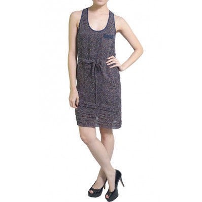 Cross Back Dress in Grey