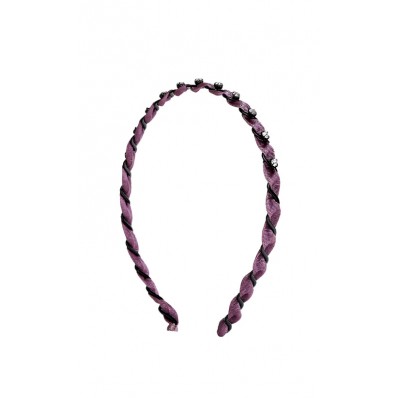 Vintage Feminine Crystal Headband in Purple