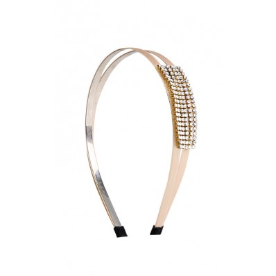 Crystal Headband in Silver and Gold