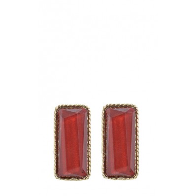 Elegant Earrings in Wine