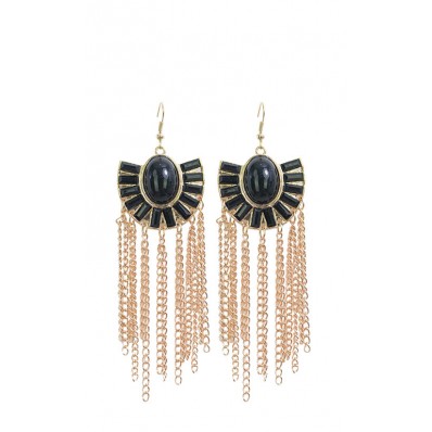 Egyptian Goddess Earrings in Black