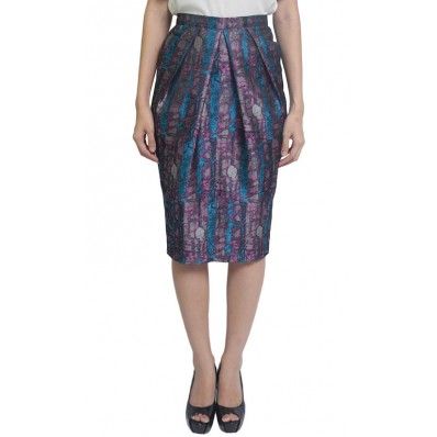 Atria Skirt in Black, Pink and Blue 