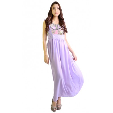 Pinafore Skirt in Purple
