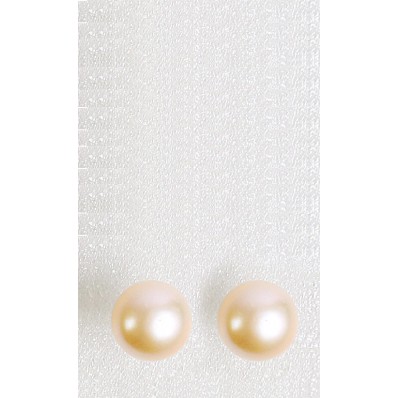 Molek Pearl Studs in Peach