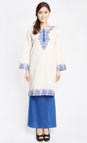Baju Kurung Jute in Blue