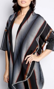 Elzie Sarong Jacket in Black