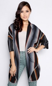Elzie Sarong Jacket in Black