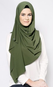 Peachskin Scarf in Green Tea Frap