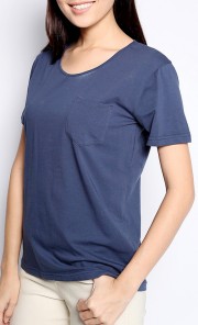 Modal Tee in Dark Blue