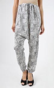 Mikaila Pants in White and Black